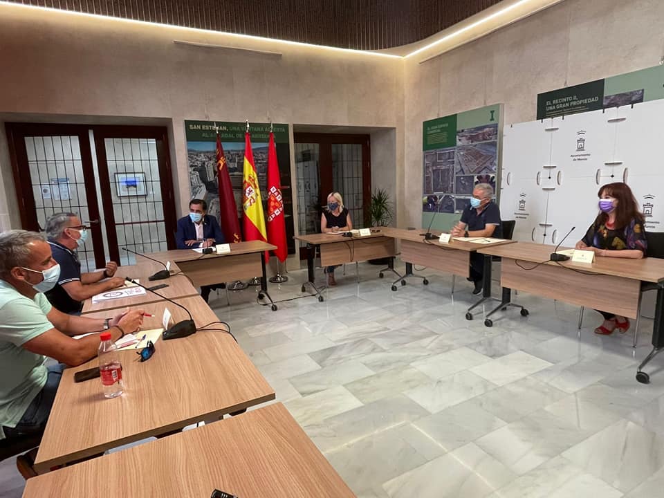 Reunión UGT Servicios Públicos con el alcalde de Murcia